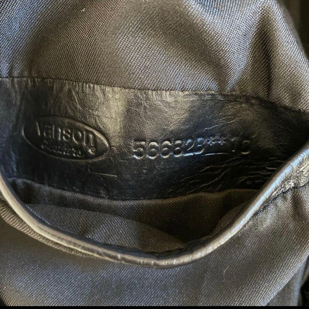 【美品】VANSON タイプB ライナー付 シングルライダース 34