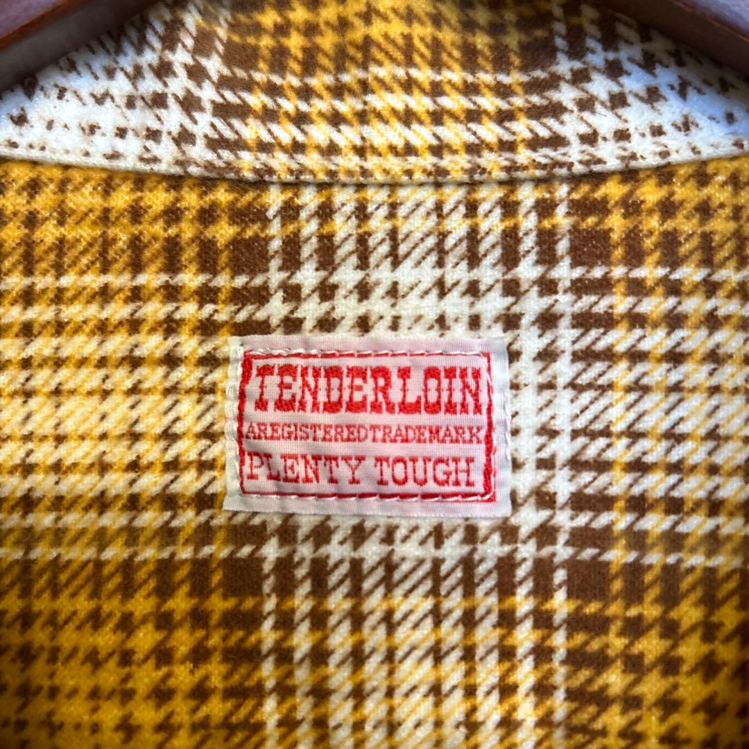 TENDERLOIN オープンカラー フランネル シャツ テンダーロイン