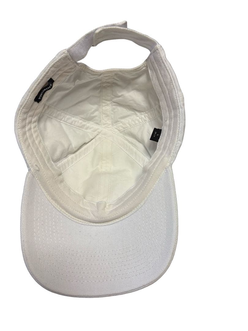 バレンシアガ　BALENCIAGA ベースボールキャップ　コットン　白　59cm