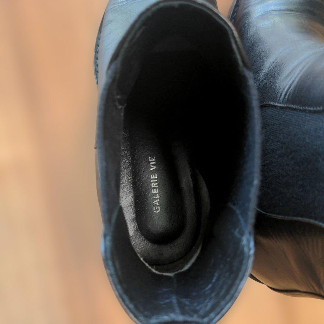 サイドゴアショートブーツ37〈TOMORROWLAND/GALERIE VIE〉