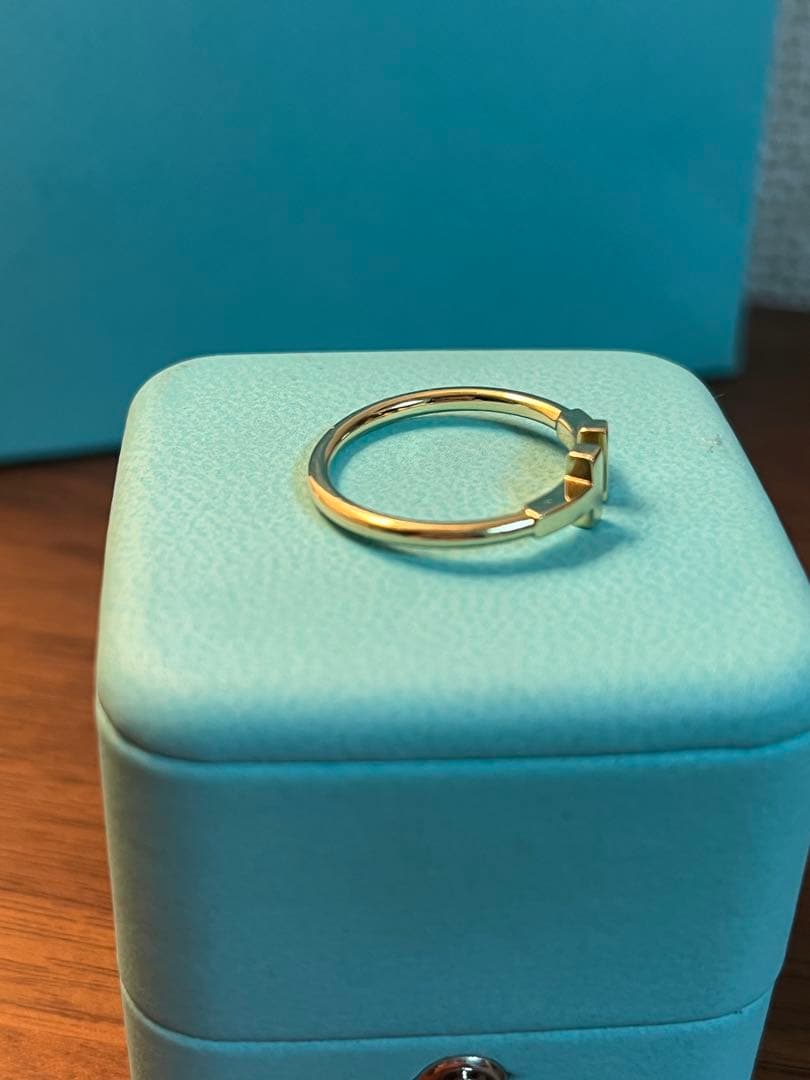 ティファニー　Tワイヤーリング　K18イエローゴールド