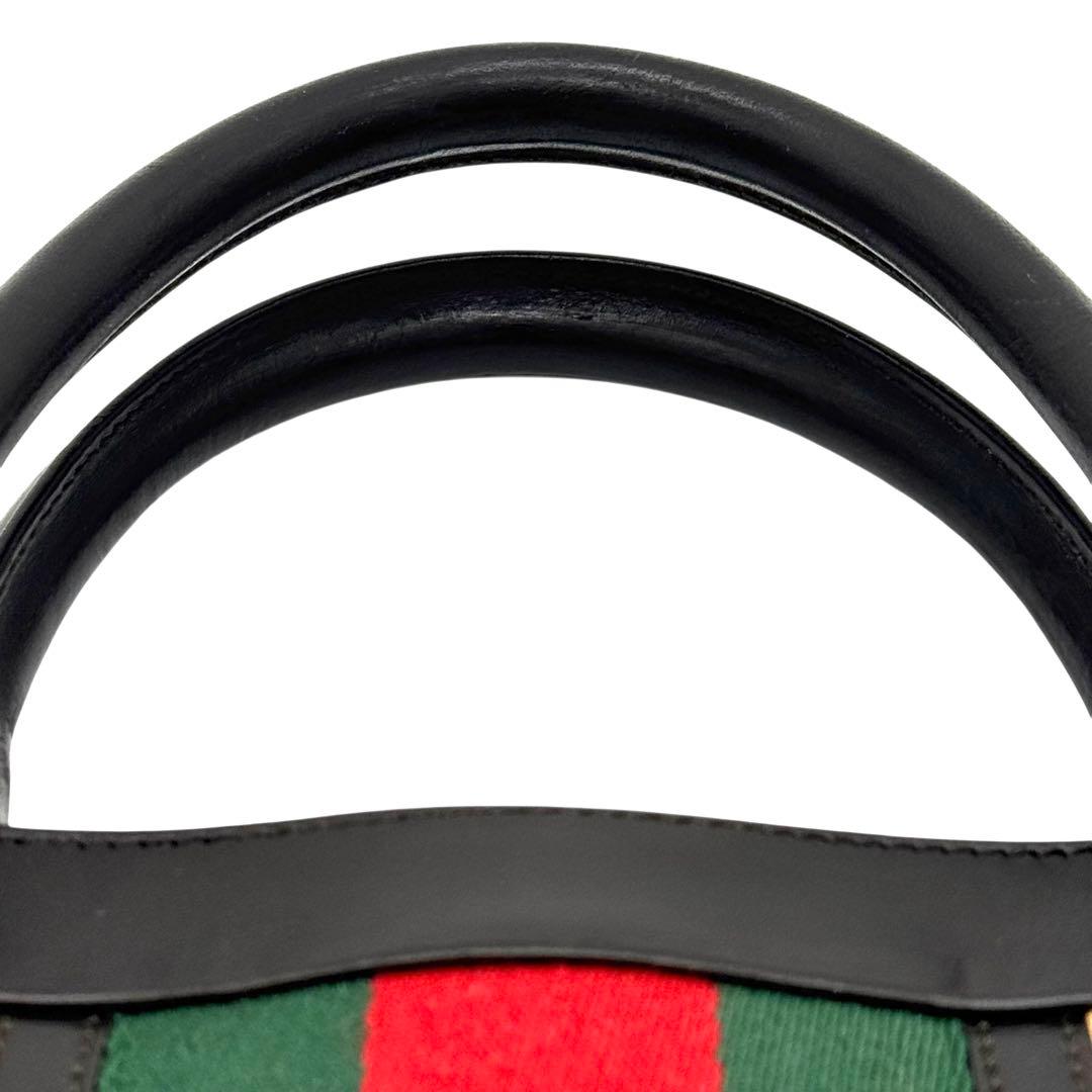 未使用品級✨グッチ トートバッグ シェリーライン キャンバス レザー A4