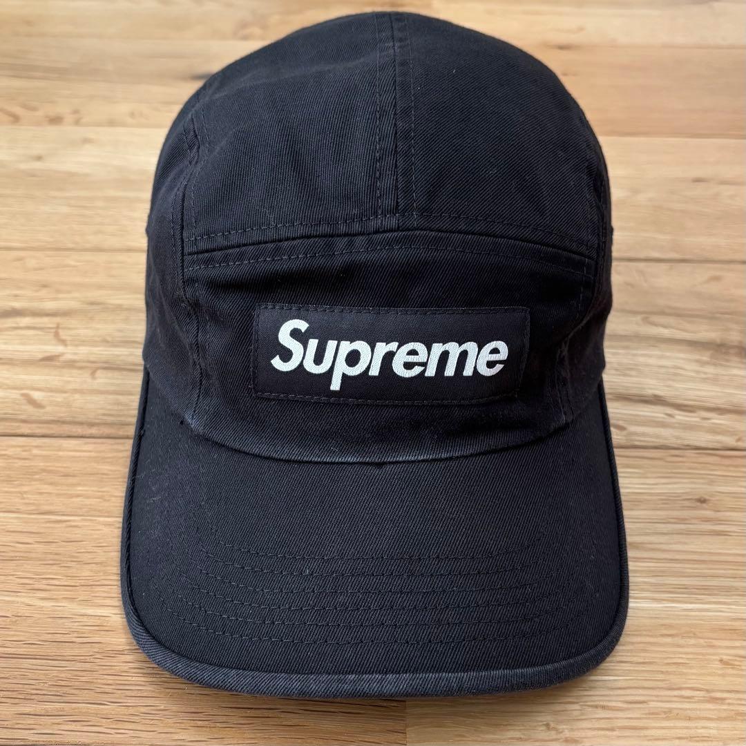 Supreme Washed Chino Twill Camp Cap ブラック