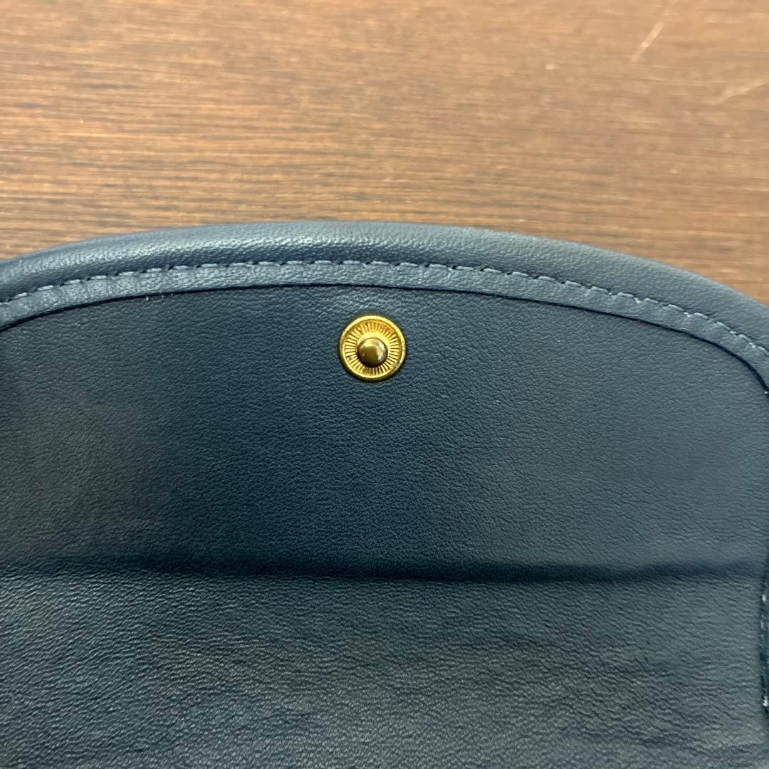 OLD COACH オールドコーチ　ブルーレザー　ケース　キーケース