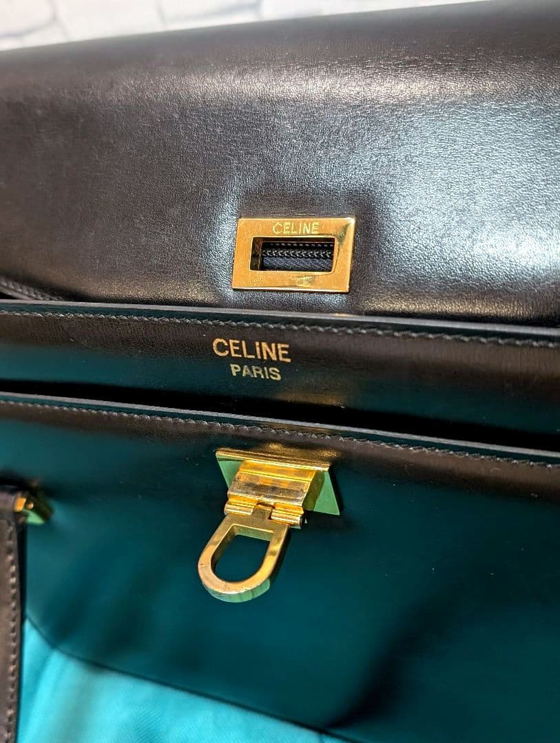 ✨king…✨♥美品♥セリーヌ ハンドバッグ レザー CELINE