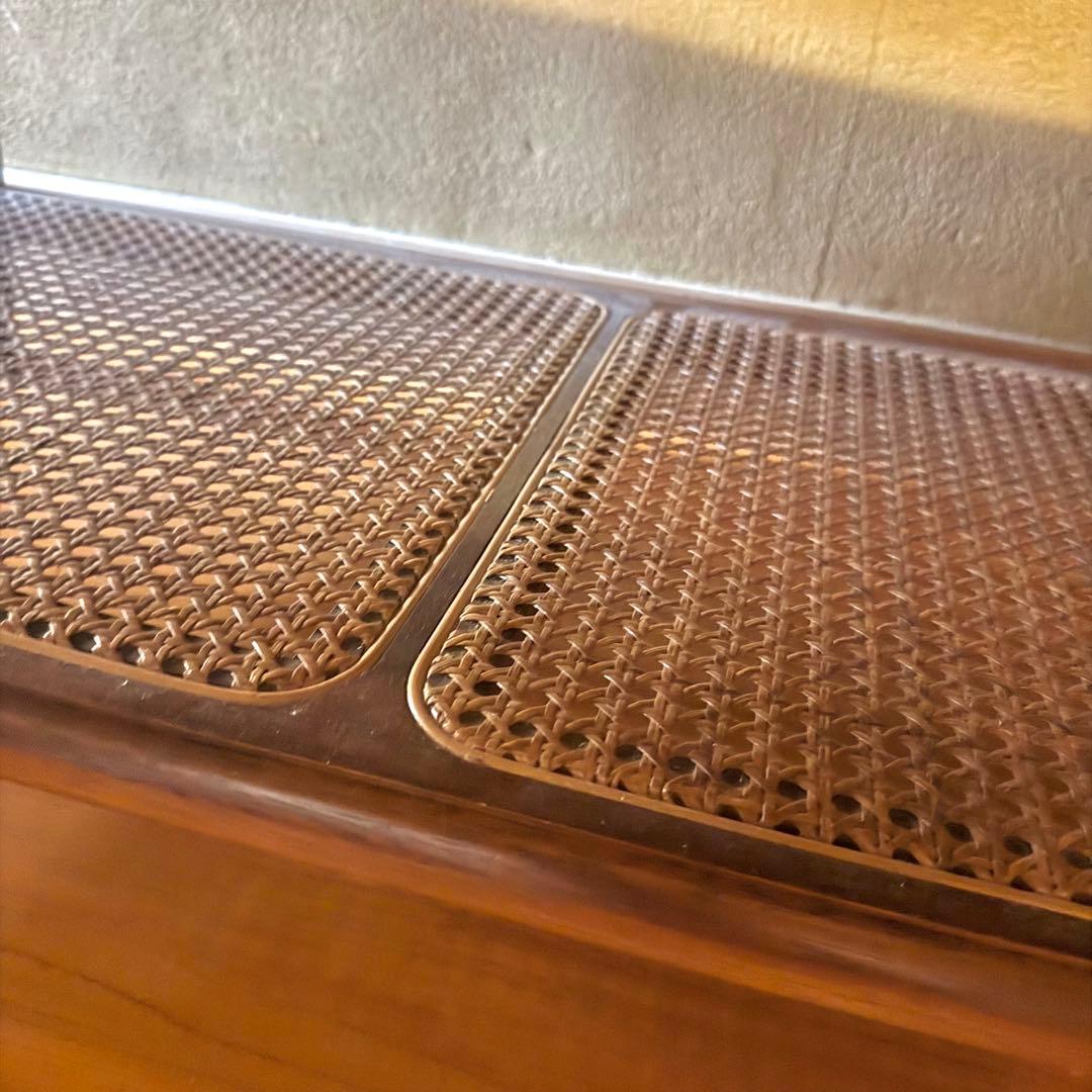 【美品】karimoku カリモク コロニアル ラタン 猫脚 センターテーブル