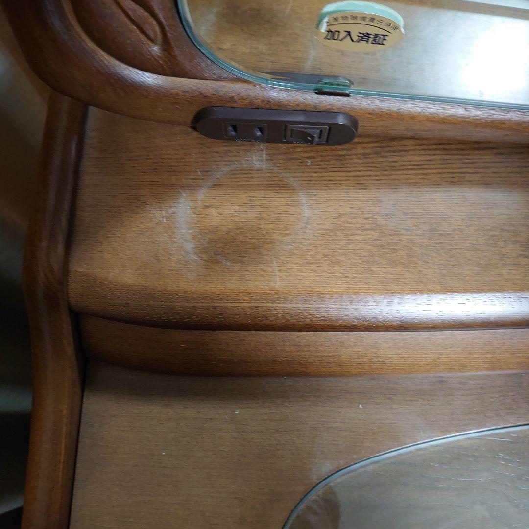 アンティーク レトロ ドレッサー 鏡台 すずらんライト (椅子は別ページ出品中)