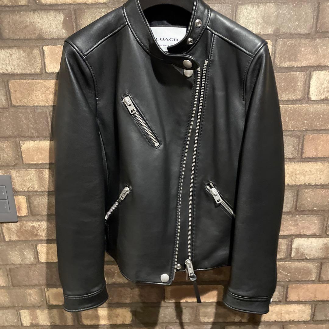 新品　未使用品　コーチ　COACH レザー　ライダースジャケット