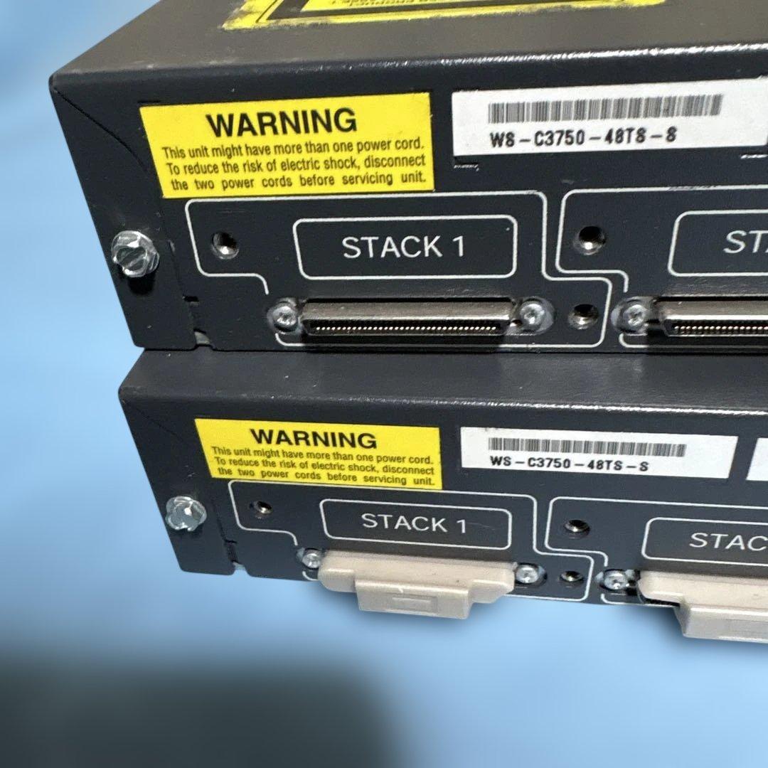 Cisco catalyst WS-C3750-48TS-S 2台セット