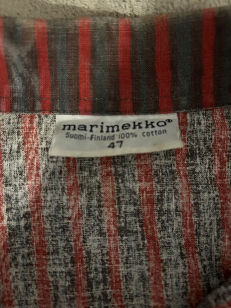 marimekko ヨカポイカ　旧タグ　ストライプ　フィンランド