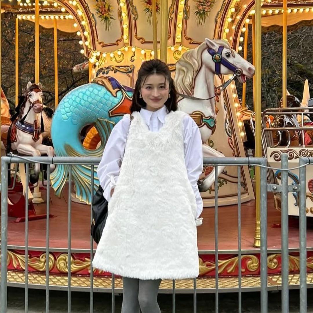 Bibiy. ノースリーブファーミニワンピース F