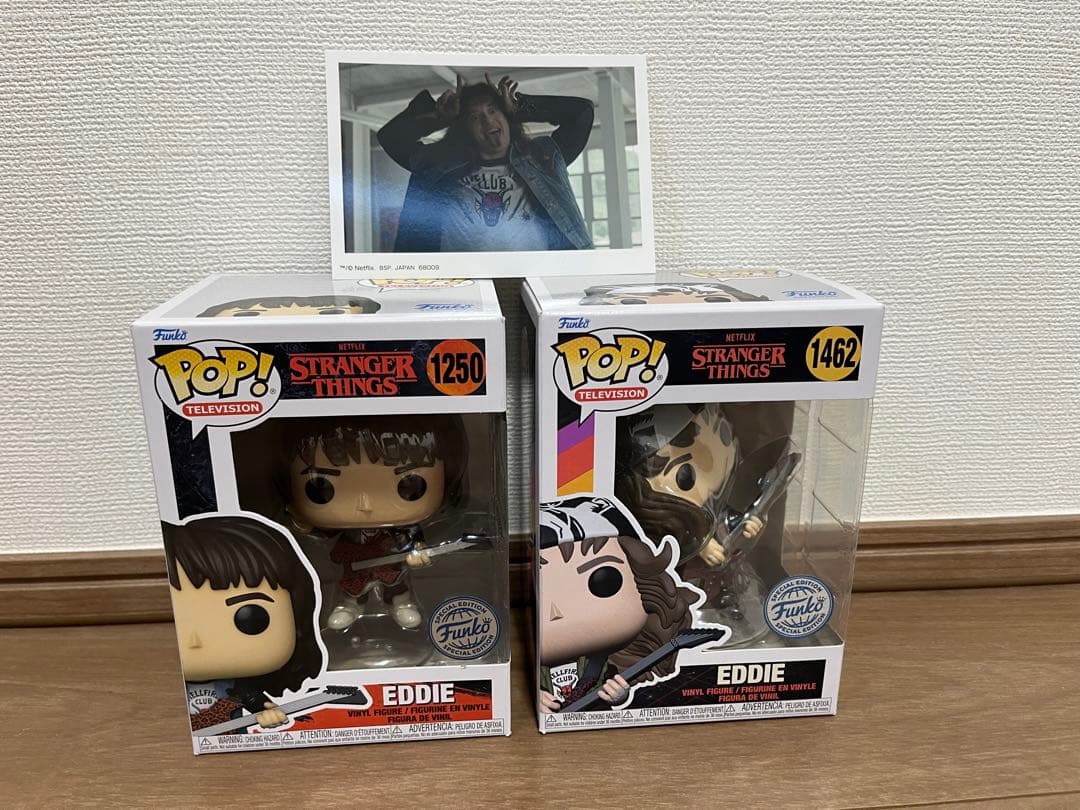エディ　funko pop ストレンジャーシングス 2体セット ブロマイド付