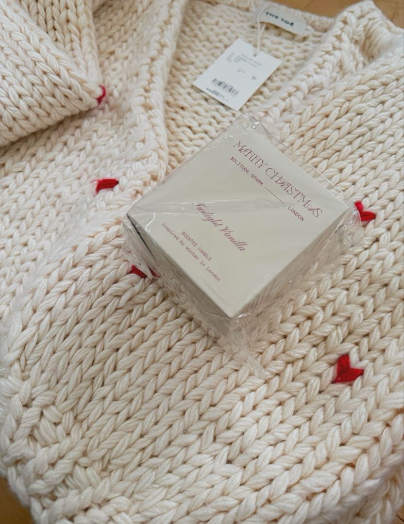 THETOE ハートカーディガン　クリスマスボックス