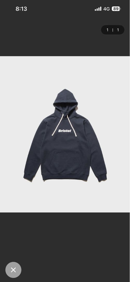 Bristol ブラックパーカー