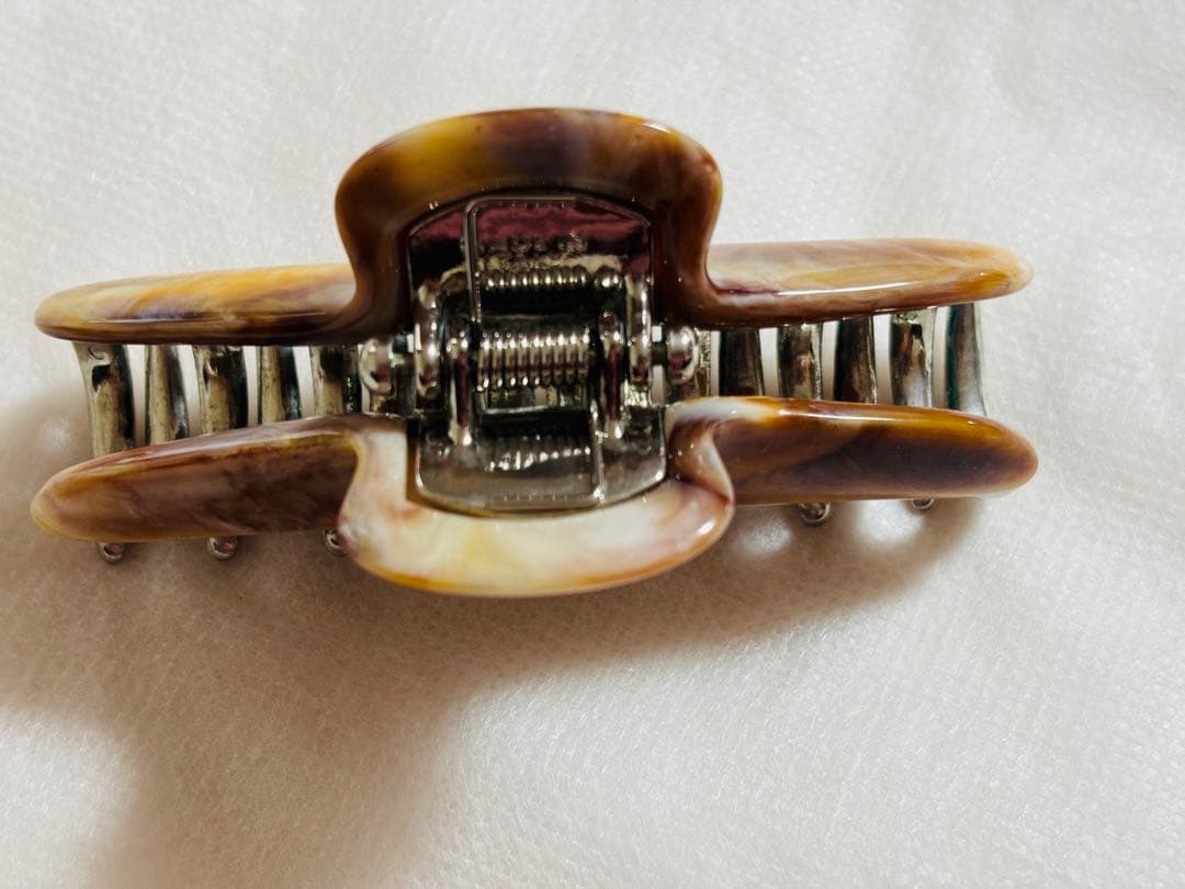 ミニとん様　売約済　アッカacca Lサイズ　大　クリップ　L マーブル　茶