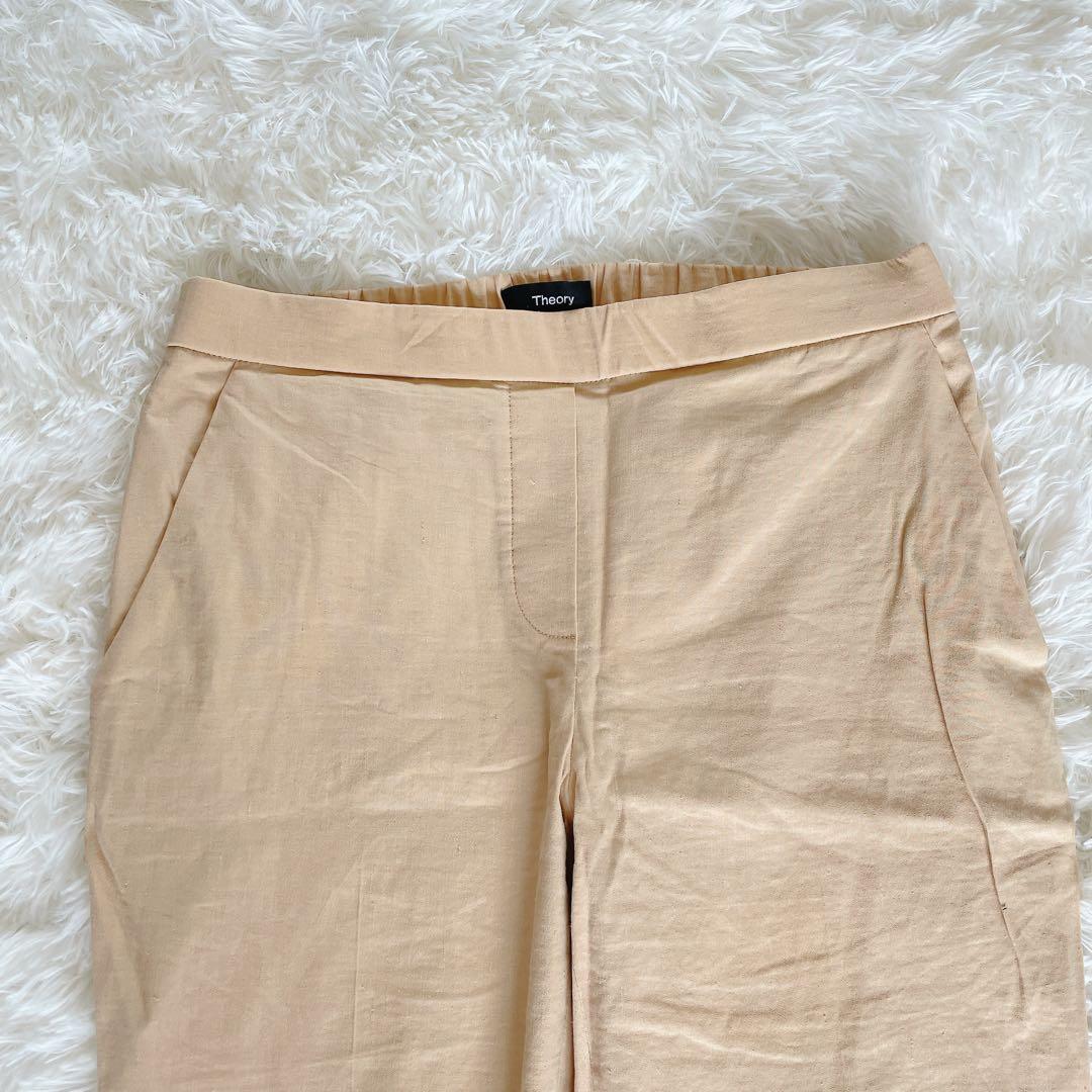 希少✨【セオリー】リネン混ダブルブレストジャケット パンツ スーツセットアップ