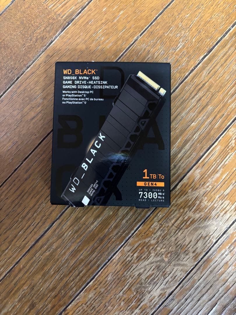WD_BLACK 1TB NVMe SSD ヒートシンク付