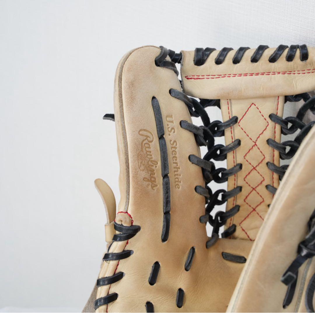 【良品】ローリングス HOH革 13インチ 外野兼用 軟式グラブ