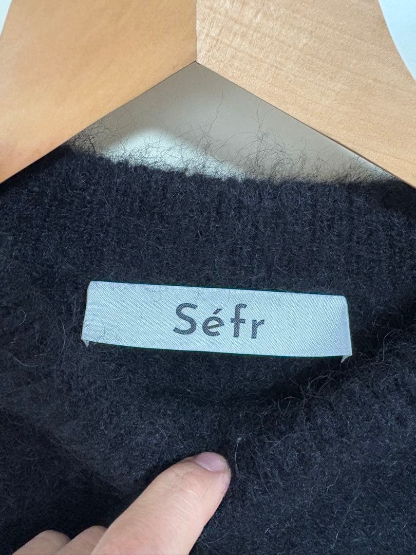 Sefr HARUSWEATER ブラック　アルパカニット