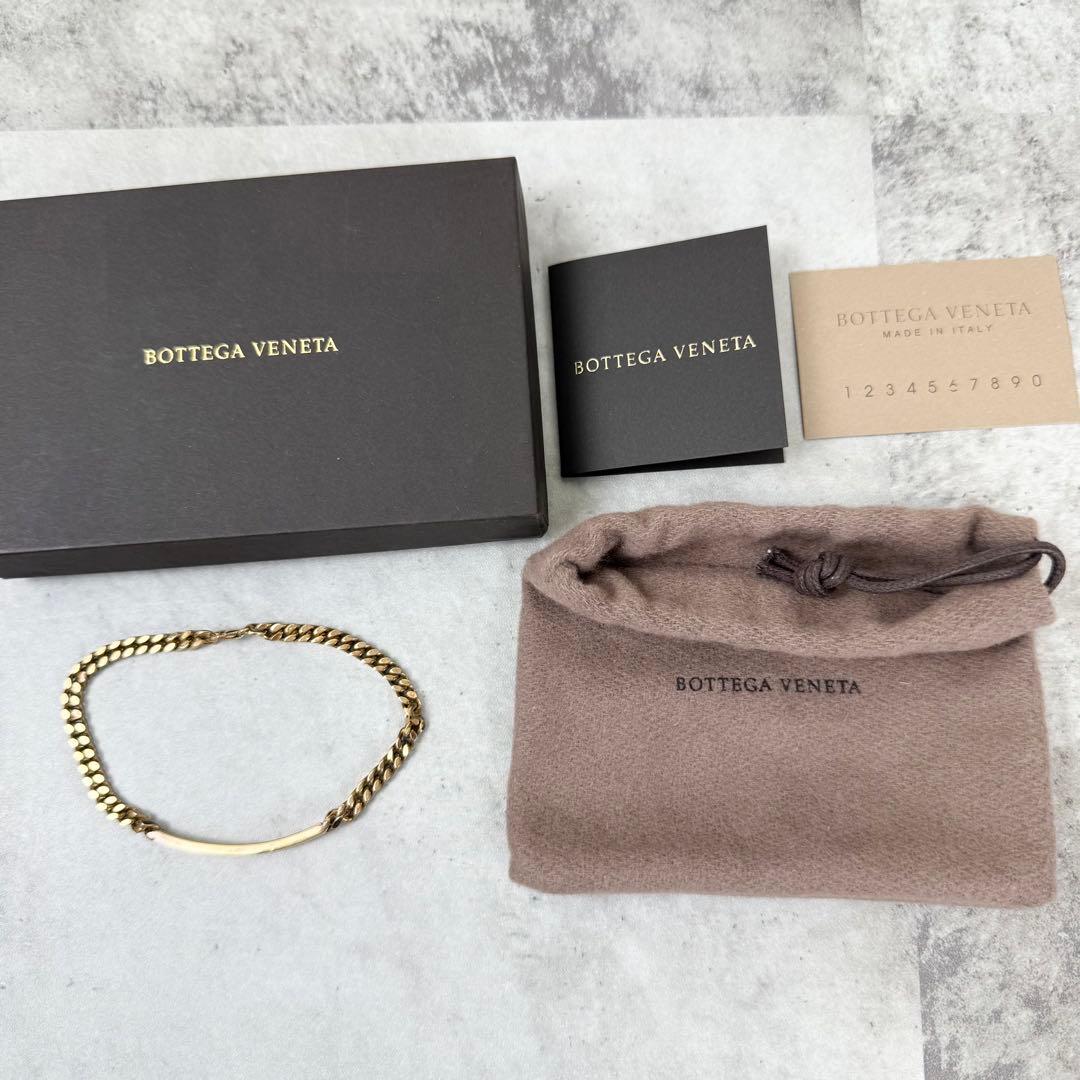 BOTTEGA VENETA シルバー925 ゴールドチェーンブレスレット
