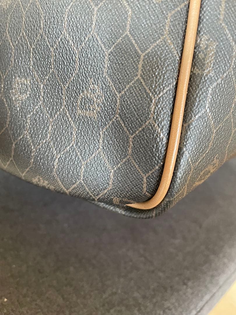 《美品》 Christian Dior ボストンバッグ ブラウン ハニカム 旅行