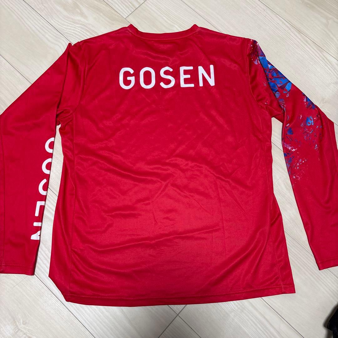 GOSEN 赤 長袖 high school Japan cupポロシャツ