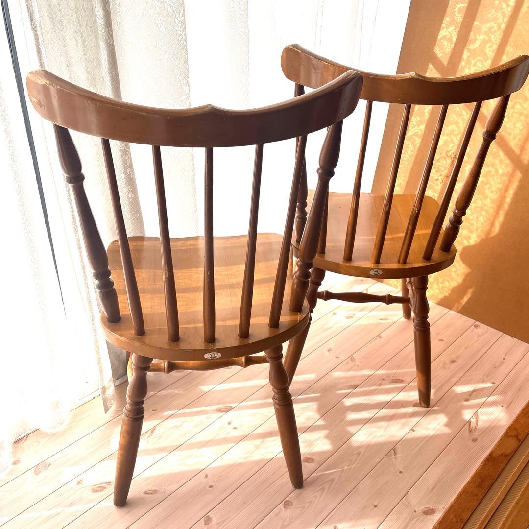 HAZK様4脚おまとめIKEDA 池田木工 チェア①②木製 古家具 ヴィンテージ