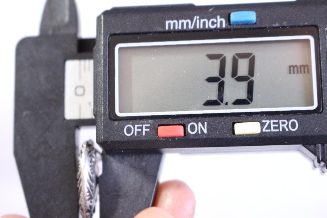 40s　スウィートハートジュエリー　WW2　シルバー　勿忘草　両面　石　青　波