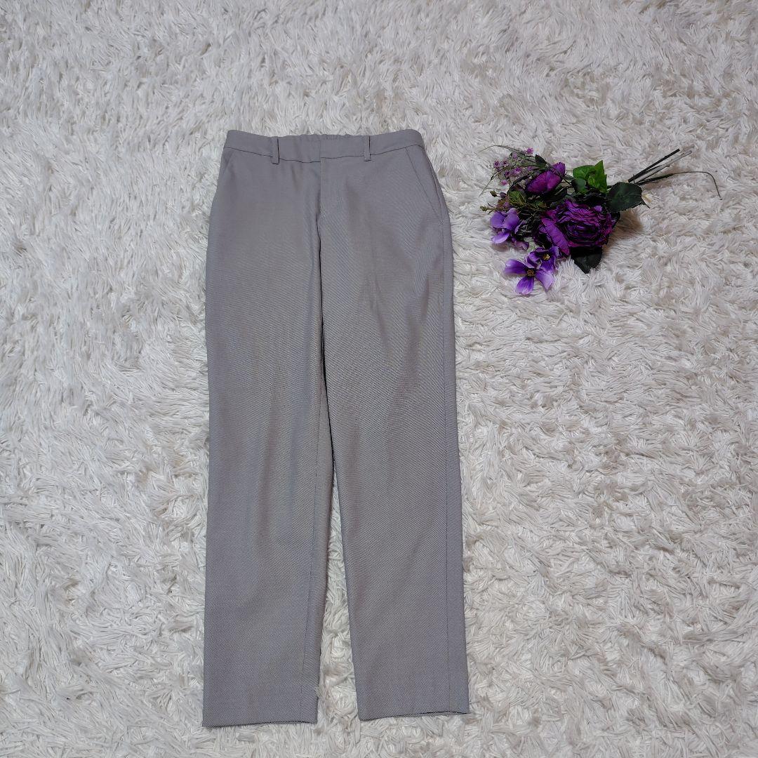 【美シルエット♡ノーカラー】グリーンレーベルリラクシング　パンツスーツ　S~M