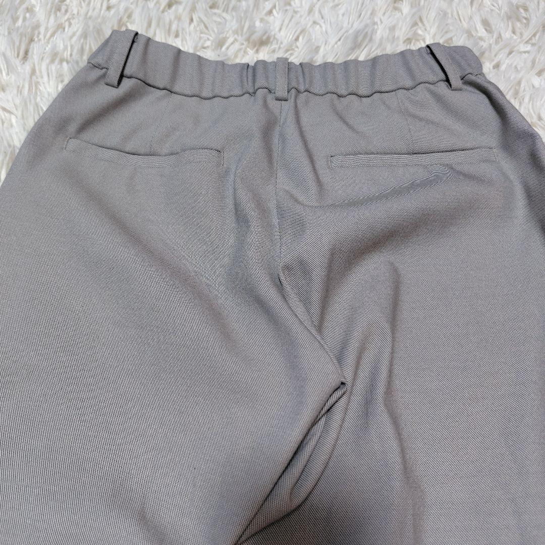 【美シルエット♡ノーカラー】グリーンレーベルリラクシング　パンツスーツ　S~M