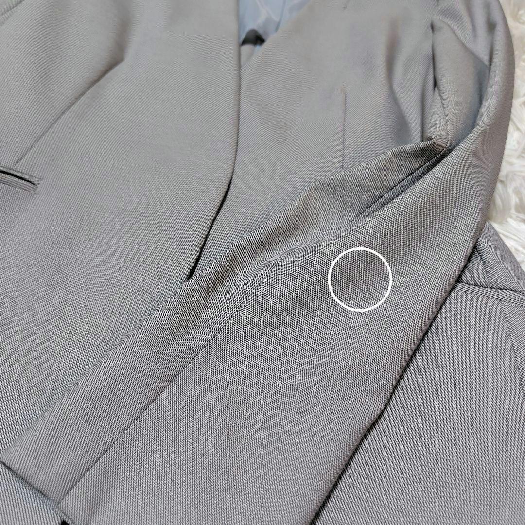 【美シルエット♡ノーカラー】グリーンレーベルリラクシング　パンツスーツ　S~M