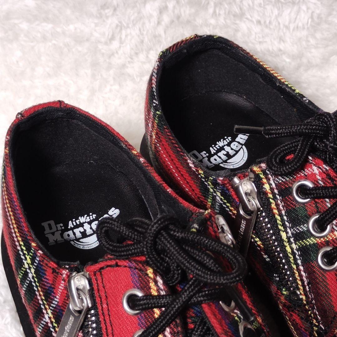 極美品✨ Dr.Martens ブーツ 3ホール 赤 タータンチェック 1461