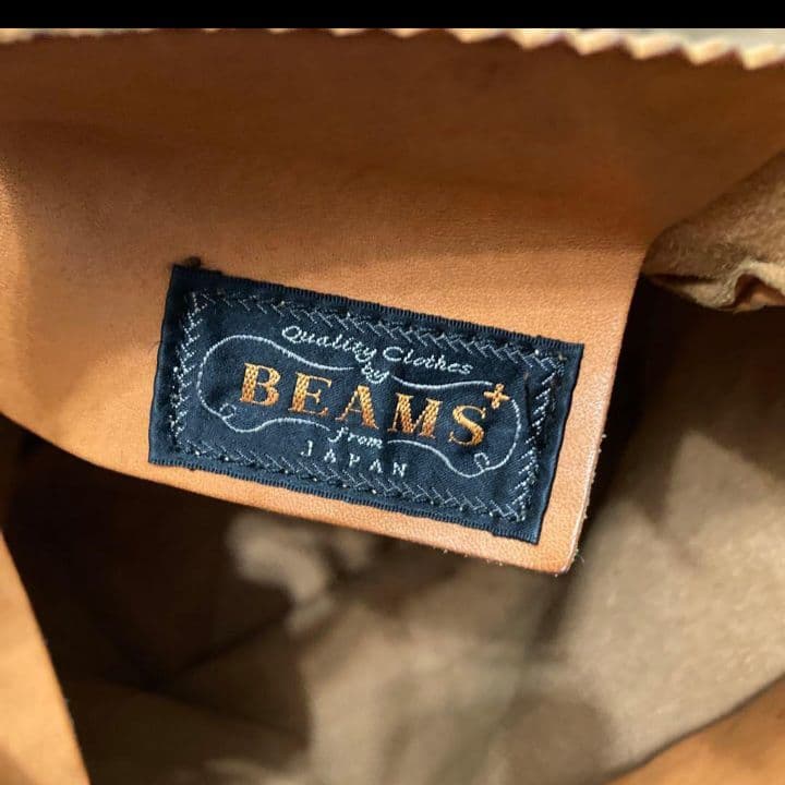 希少　ビームスプラス　栃木レザー　トートバッグ　ブラウン　beams plus