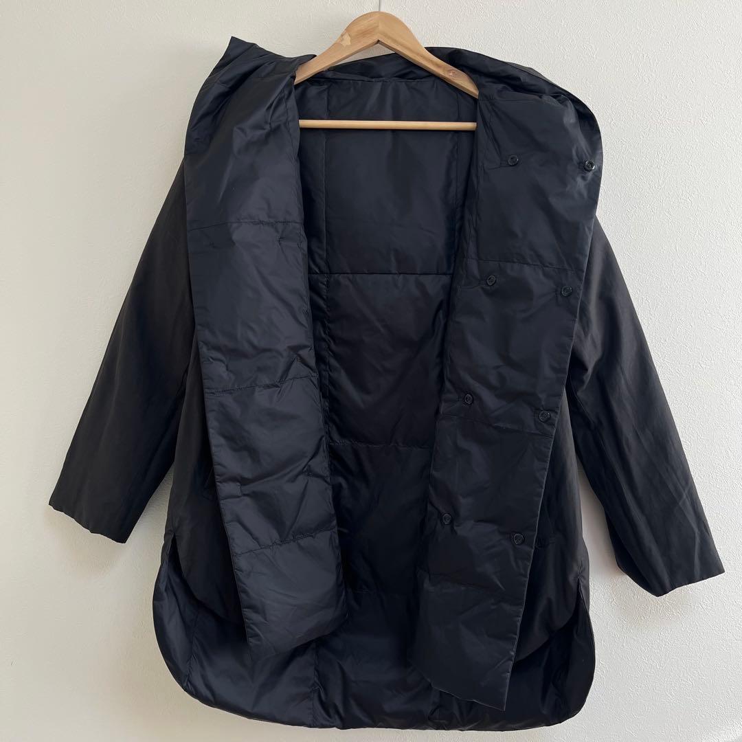 プランテーション　リバーシブルダウン　ブラック　暖かく軽い　M オーバーサイズ