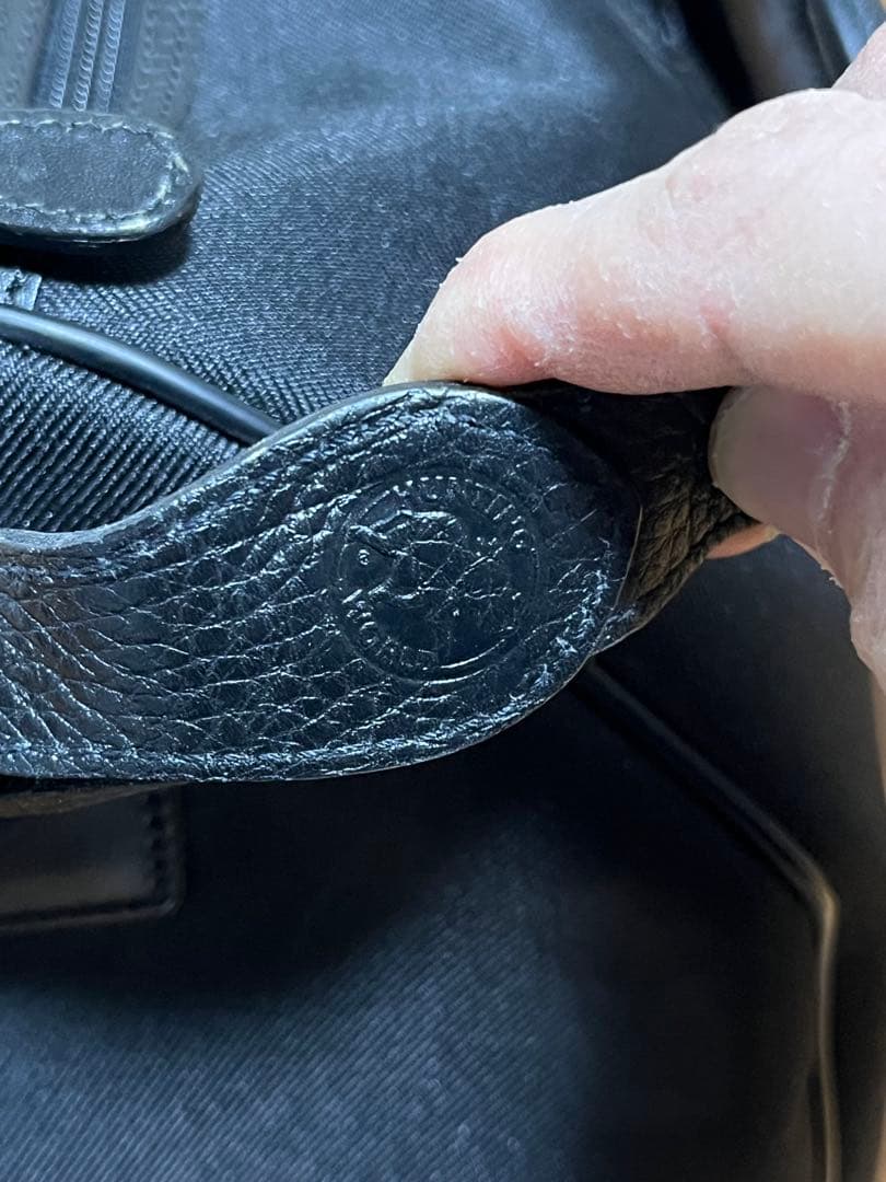 【純正ショルダーストラップ付き】ハンティングワールド ボストンバッグ 黒