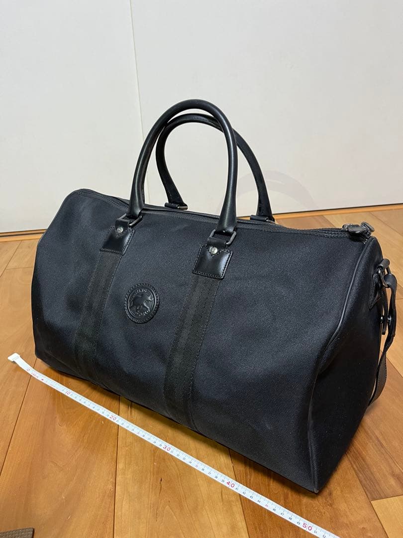 【純正ショルダーストラップ付き】ハンティングワールド ボストンバッグ 黒