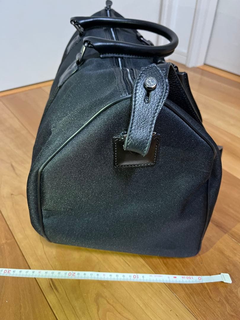 【純正ショルダーストラップ付き】ハンティングワールド ボストンバッグ 黒