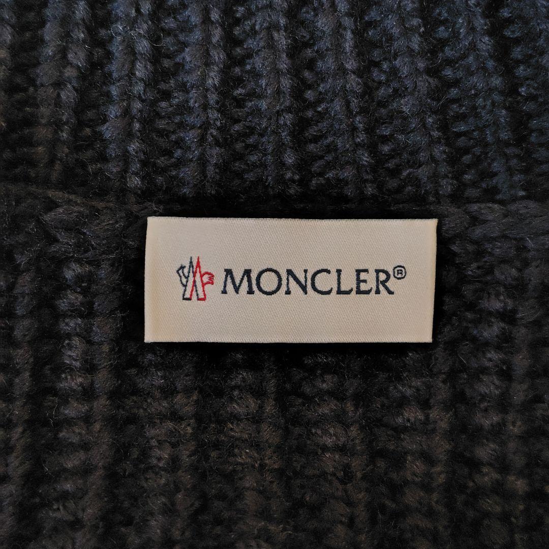 良品 モンクレール ダウン×ニット ハイネックカーディガン レディース 22年