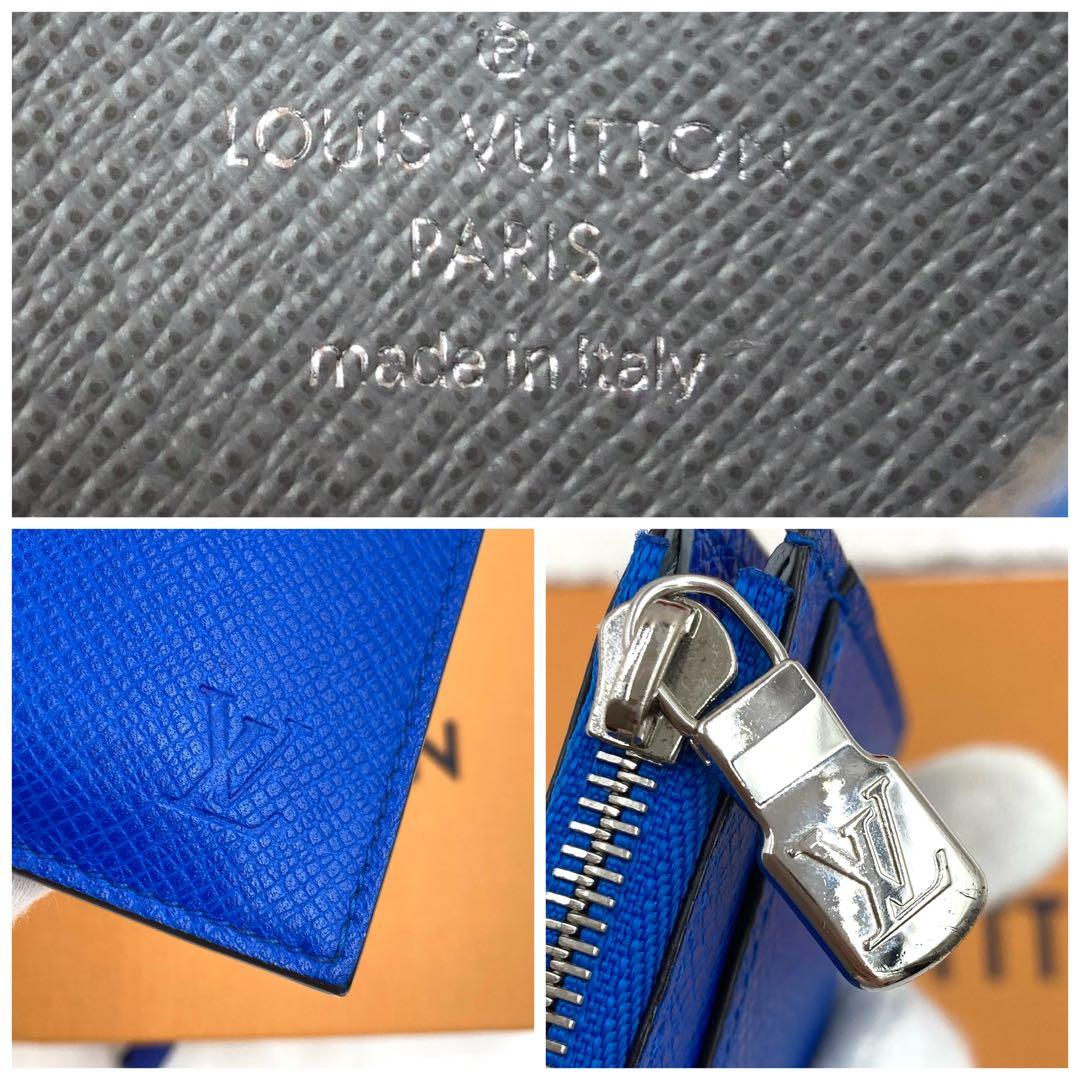 【極美品】ルイヴィトン タイガ カードホルダー フラグメントケース ブルー