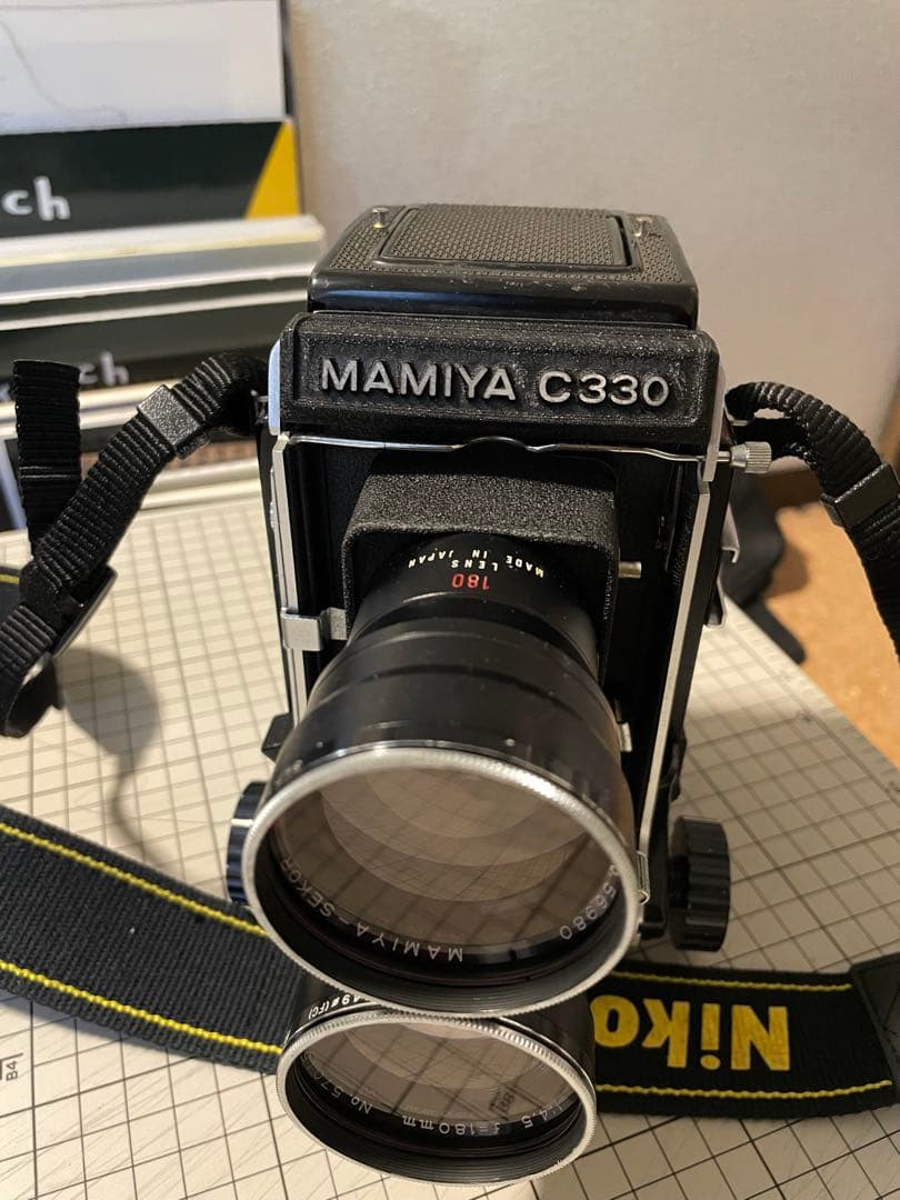 MamiyaC330 Super 180mm f/4.5 ファインダー グリップ