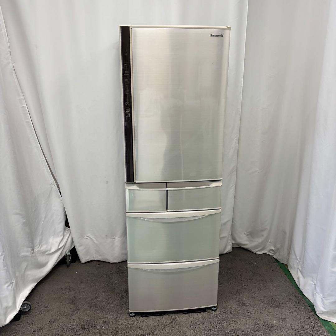 553⭕️冷蔵庫　パナソニック　大型　400㍑　レトロ　右開き　安い　設置無料