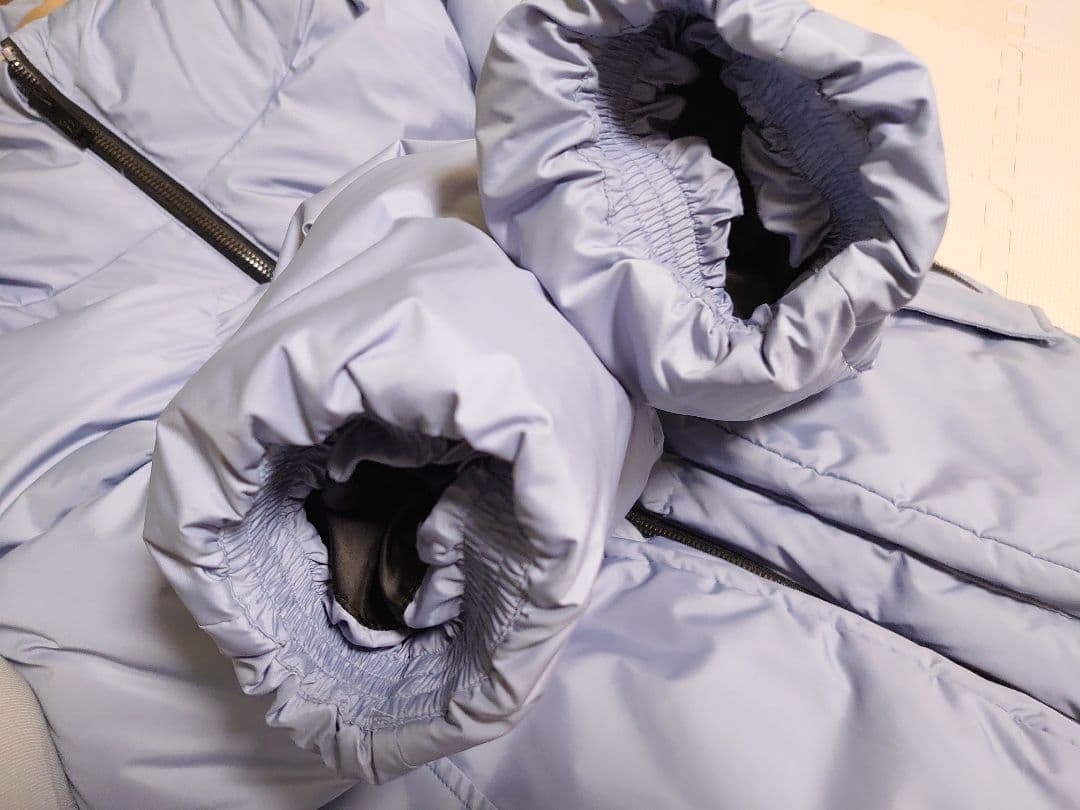 美品 クレストブリッジ ダウンジャケット 短丈 水色