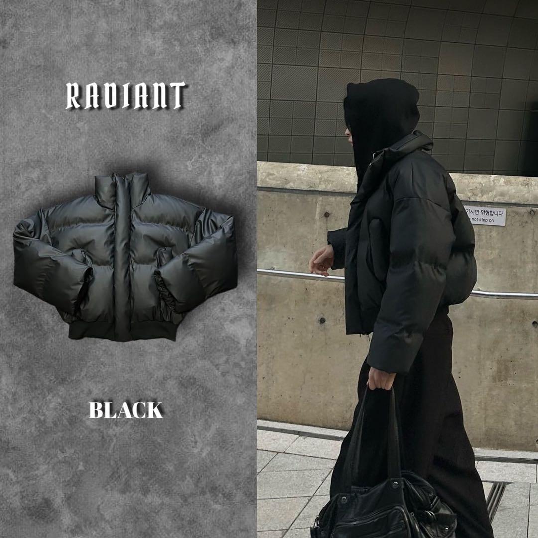 RADIANT クロップドダウンジャケット ブラック