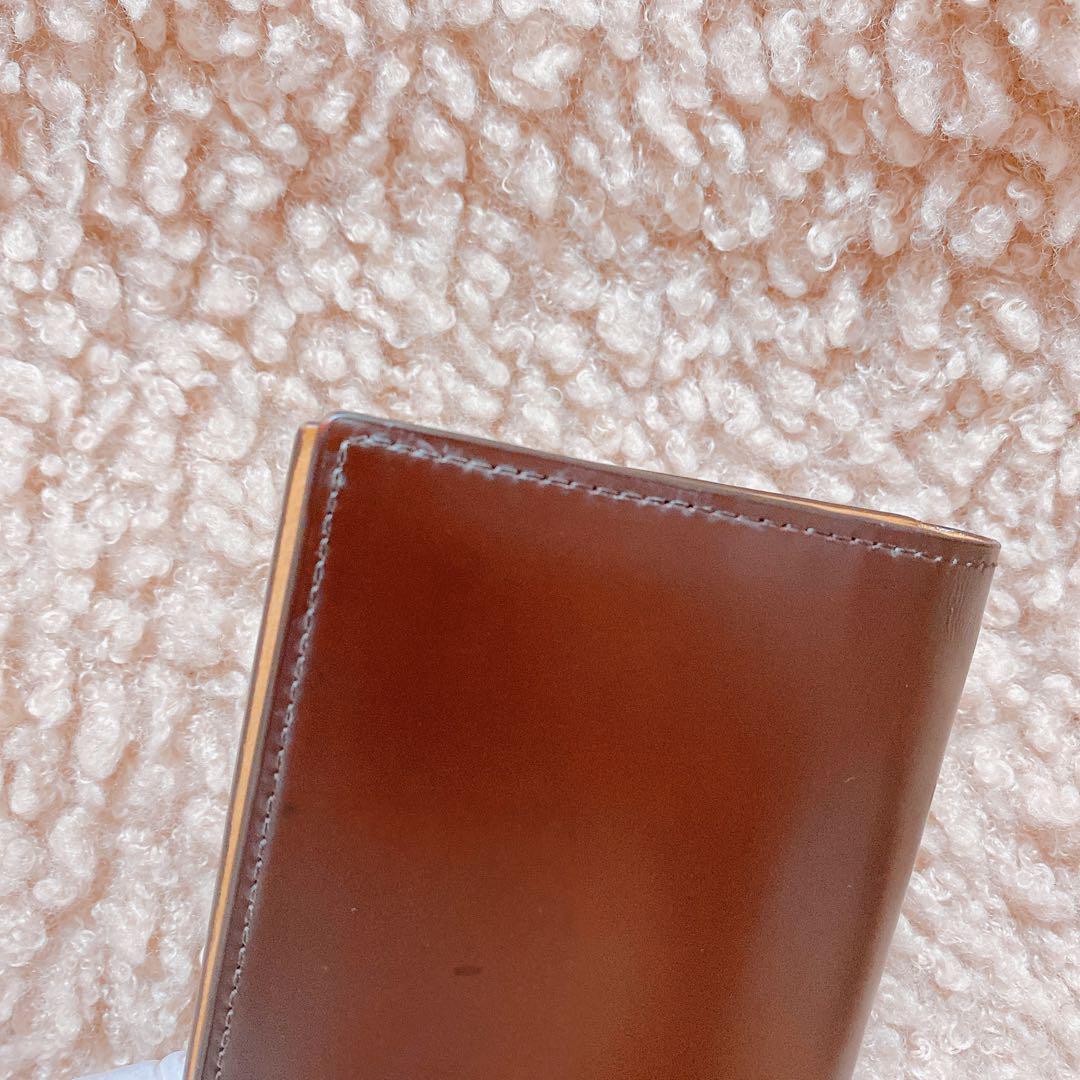 収納力◎✨ ココマイスター 水染めコードバン 長財布 used品 ブラウン