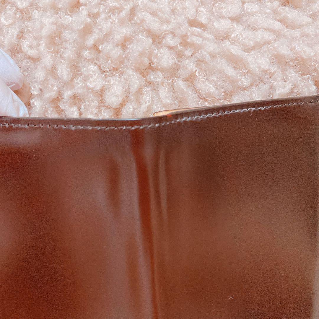 収納力◎✨ ココマイスター 水染めコードバン 長財布 used品 ブラウン