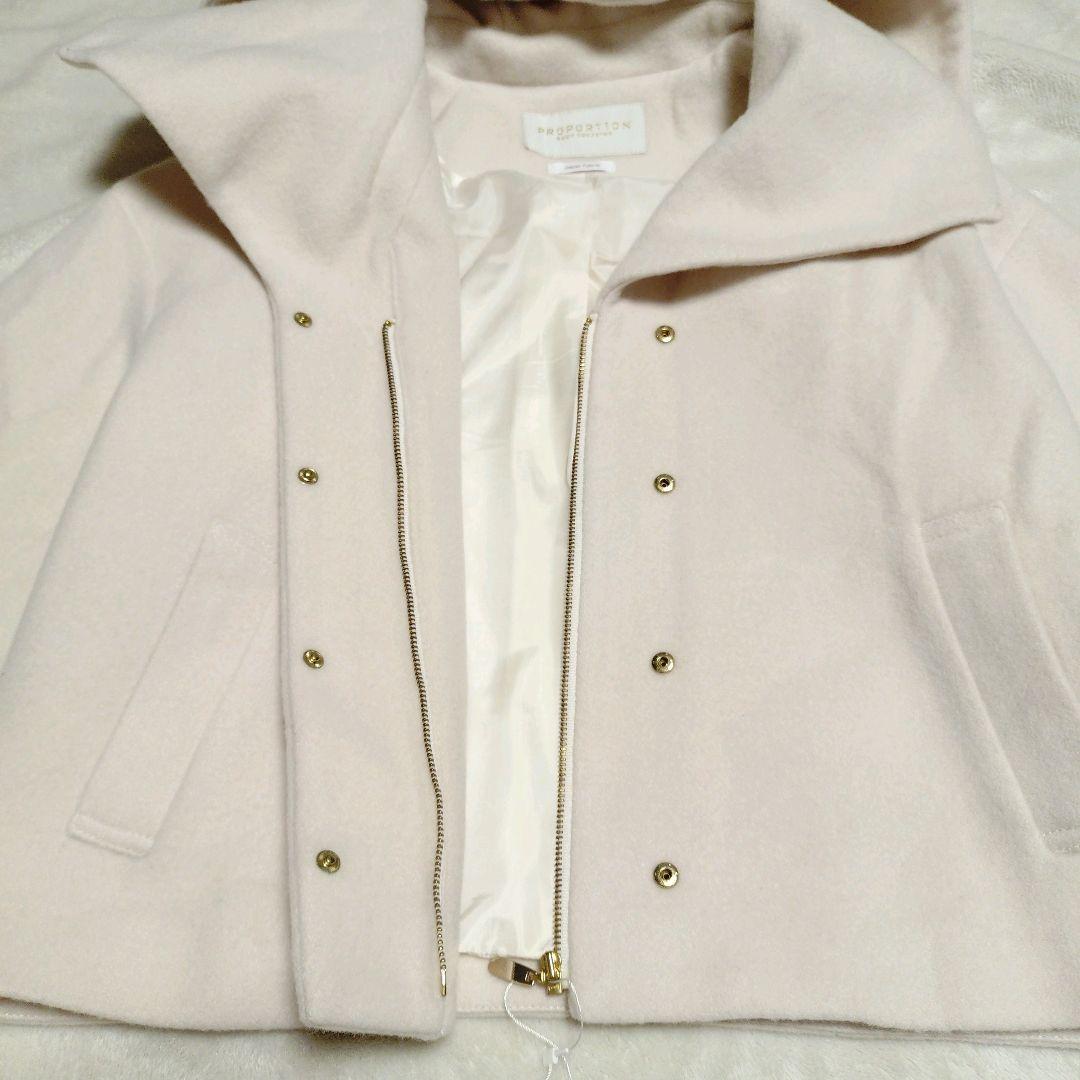 新品 ✨ROPORTION BODY DRESSING フード襟ショートコート