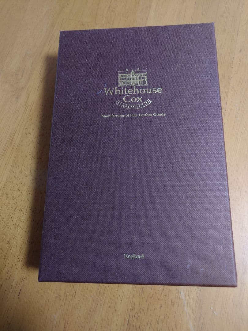 【美品】【廃盤】ホワイトハウスコックス　ヴィンテージレザー　ネイビー長財布