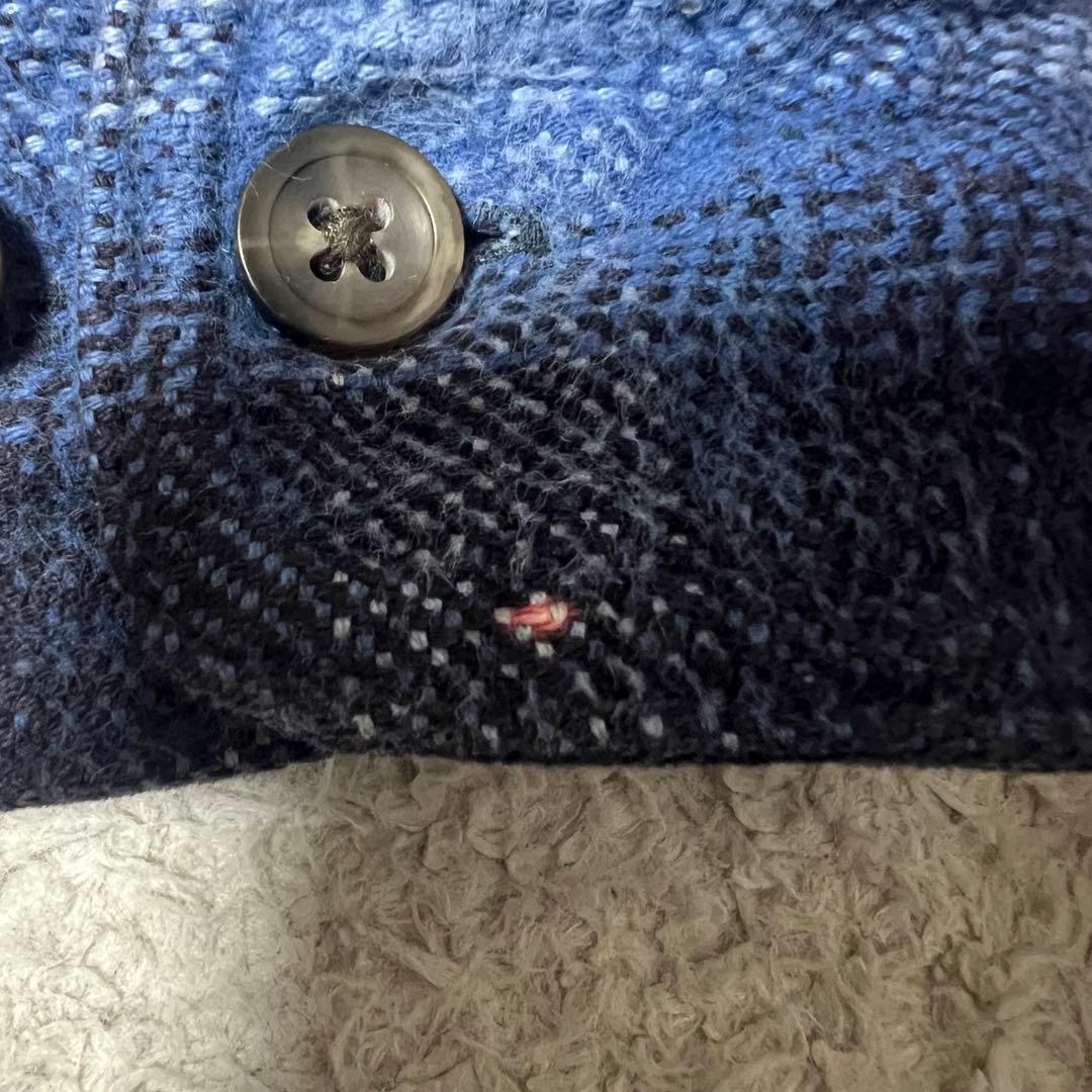 ST JOHN’S BAY フランネルシャツ オンブレ メンズ M