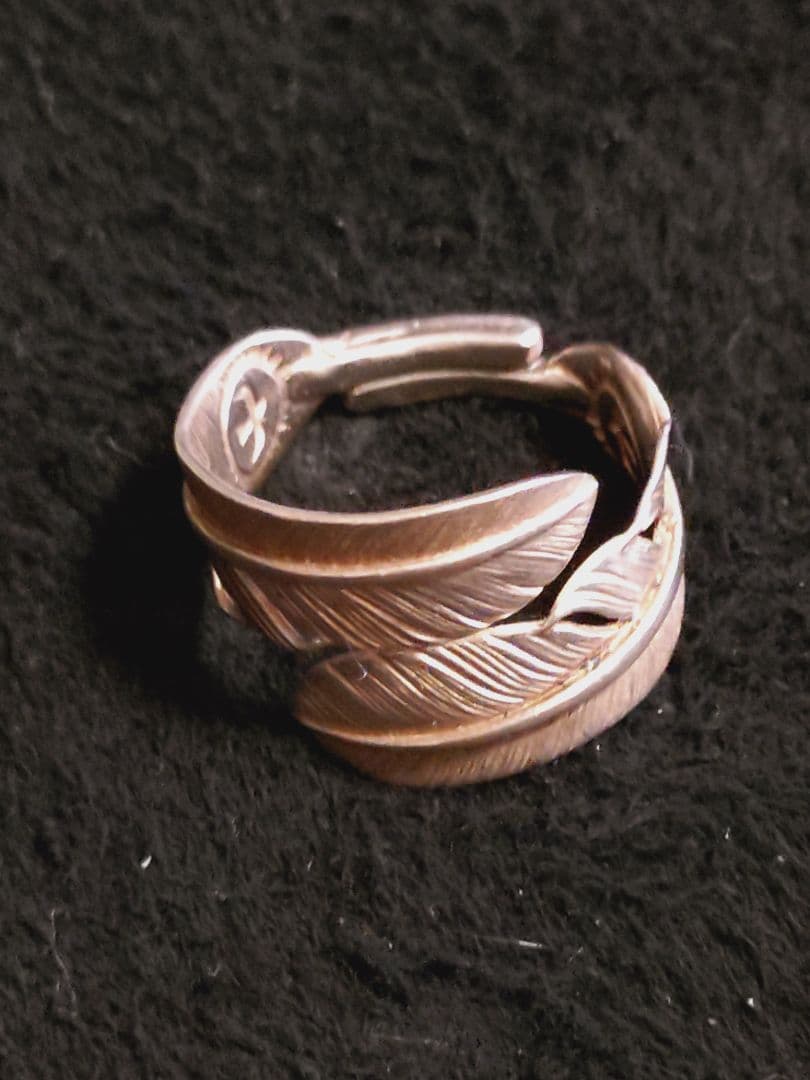 蒲*郎様 ダブル フェザー リング 大 17号 シルバー