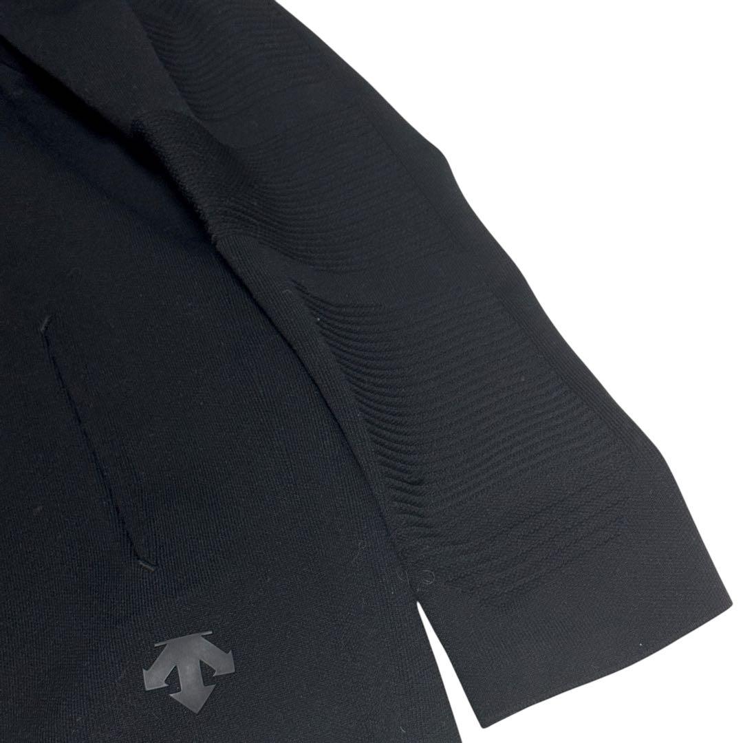 DESCENTE ALLTERRAINフュージョンニット　パーカー　ブラック　L